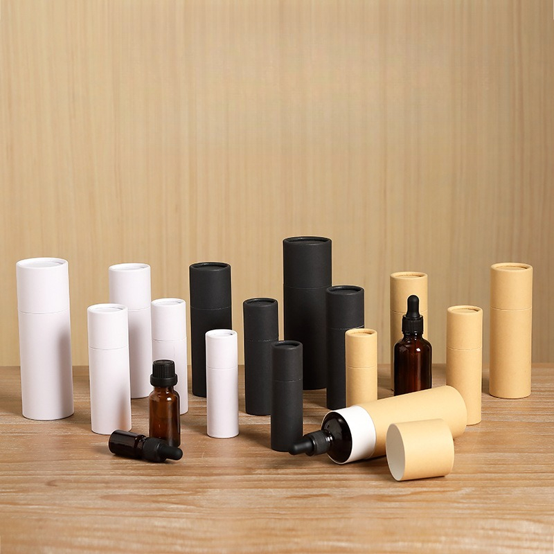 Kraft Paper Box - 10/30/50pcs bouteille d'huile essentielle Tube de