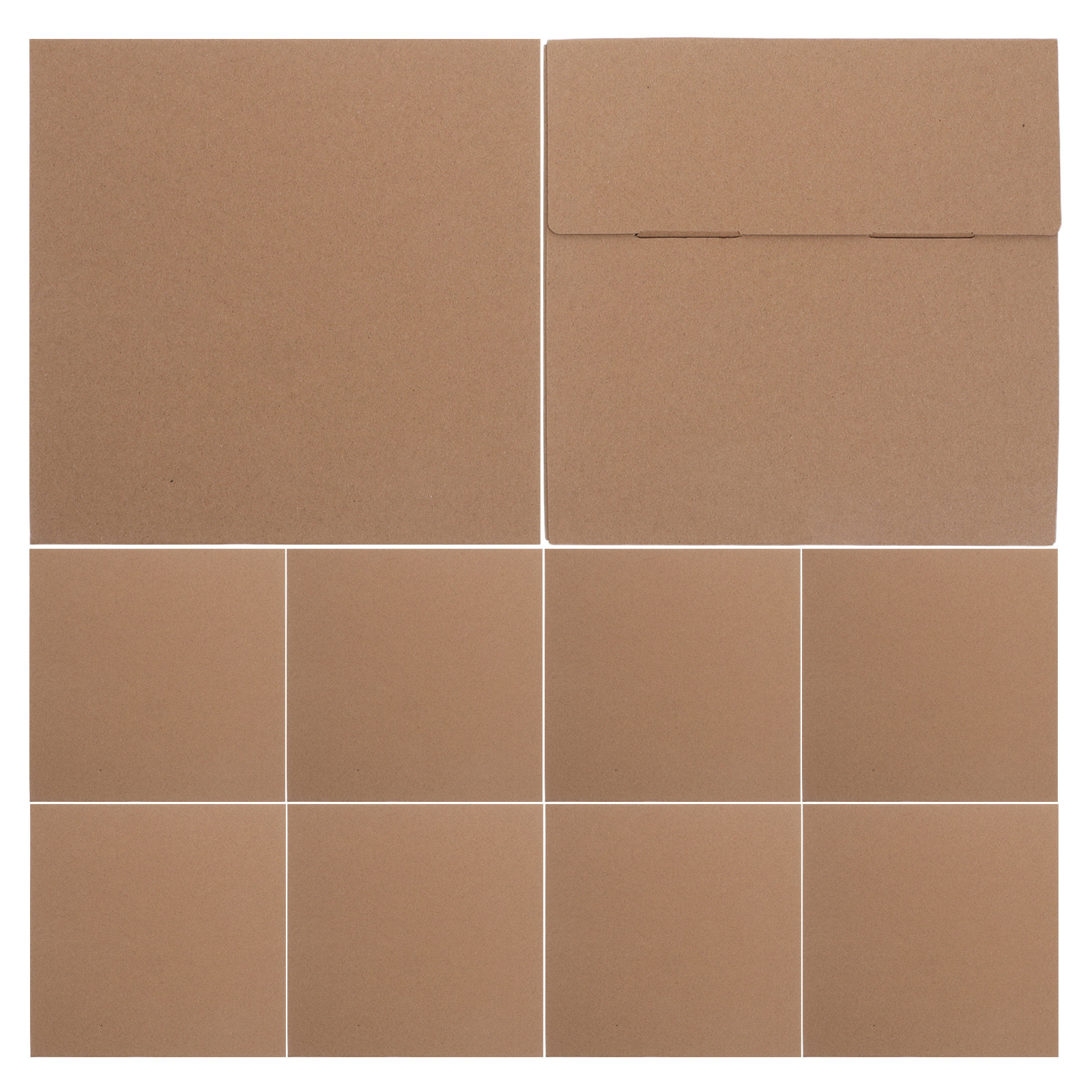 Kraft Paper Box - 10 boîtes d'emballage en papier kraft