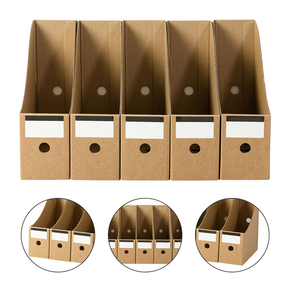 Kraft Paper Box - Boîte de rangement de fichiers en