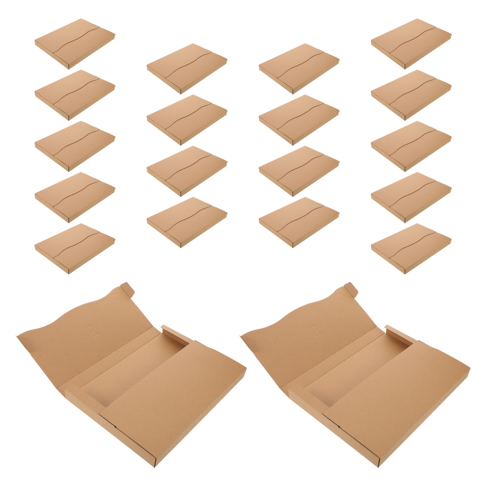 Kraft Paper Box - 20 boîtes d'expédition en papier kraft