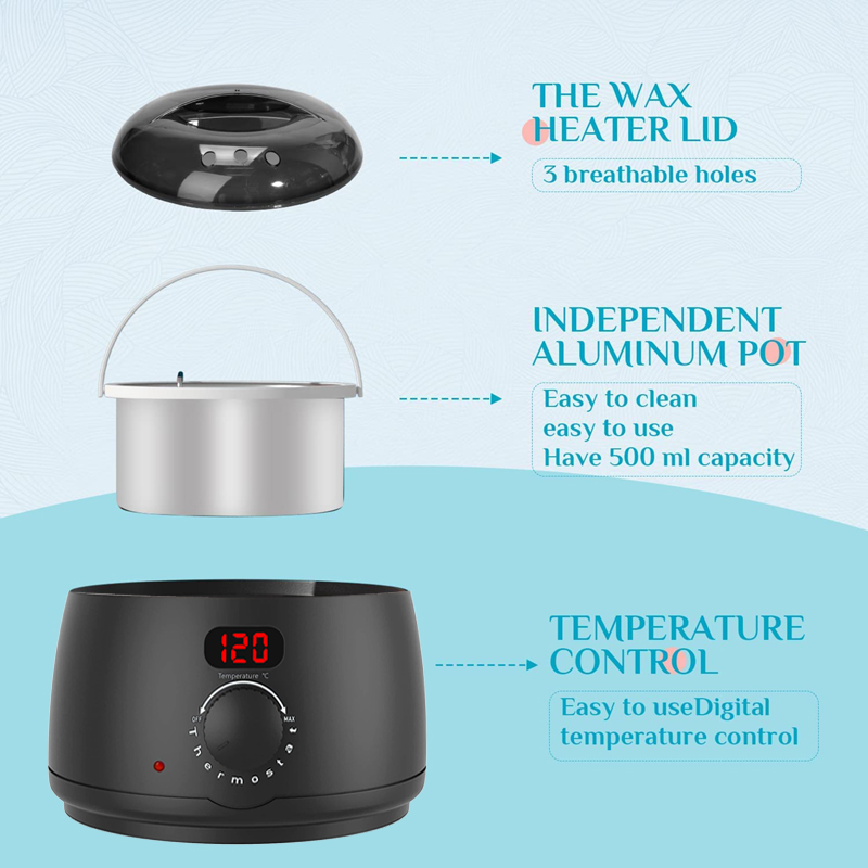 Wax Melting Pot - Nouvelle Machine Chauffe-Cire 500ml 2026 pour