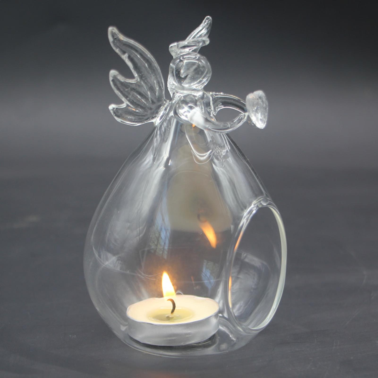 Candle Zero - Porte-bougies en verre transparent résistant à