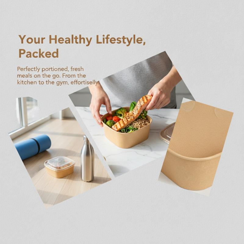 Boîtes à lunch carrées jetable - Kraft Paper Box avis et prix