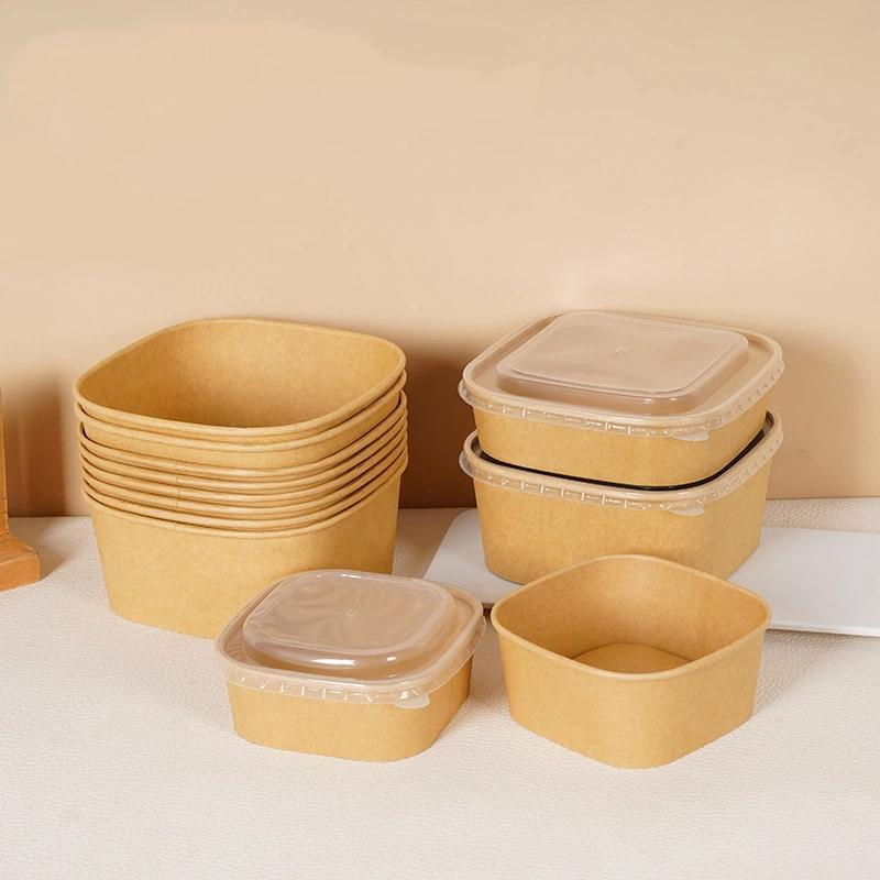 Boîtes à lunch carrées jetable - Kraft Paper Box avis et prix