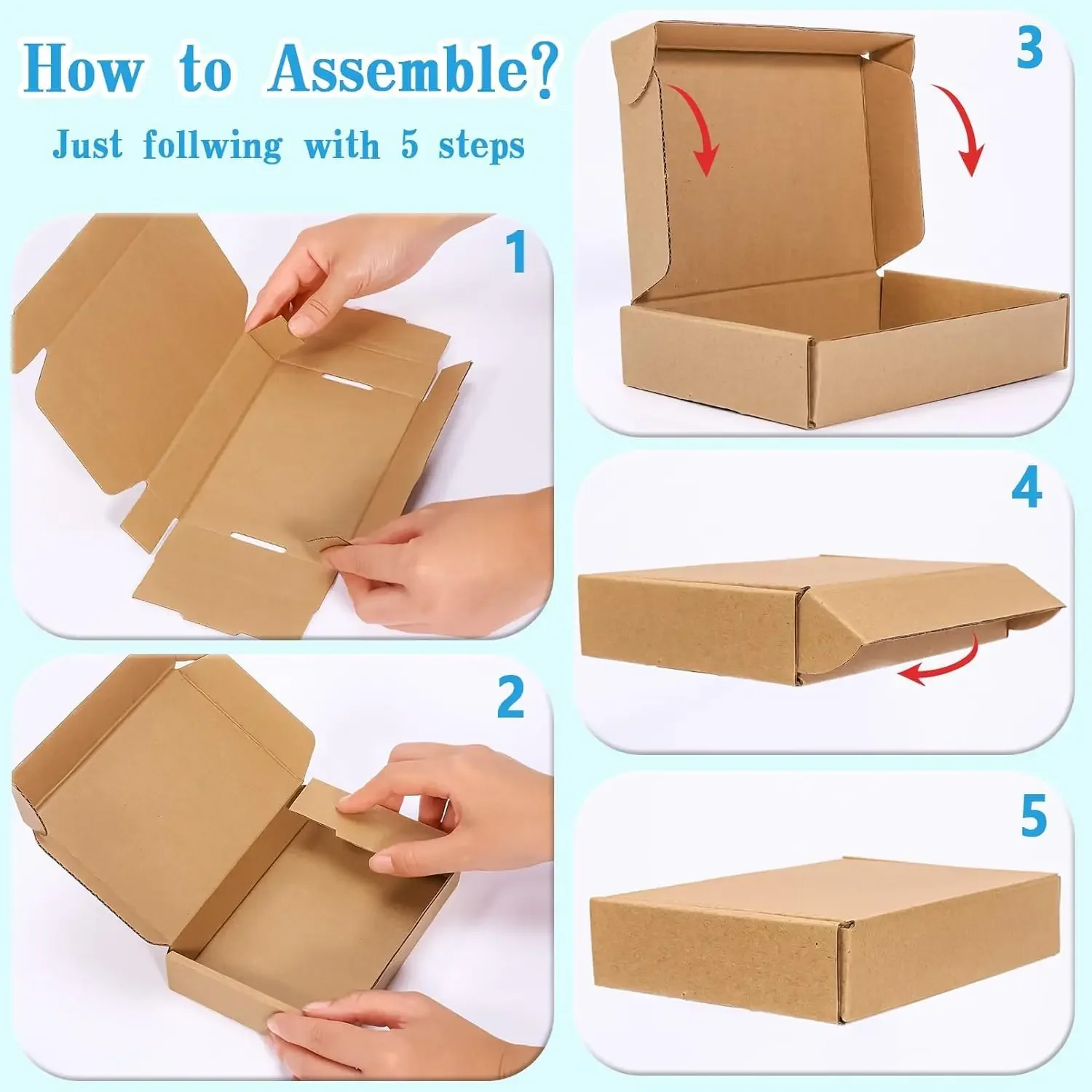 10/20 pièces de boîtes d'expéd - Kraft Paper Box avis et prix