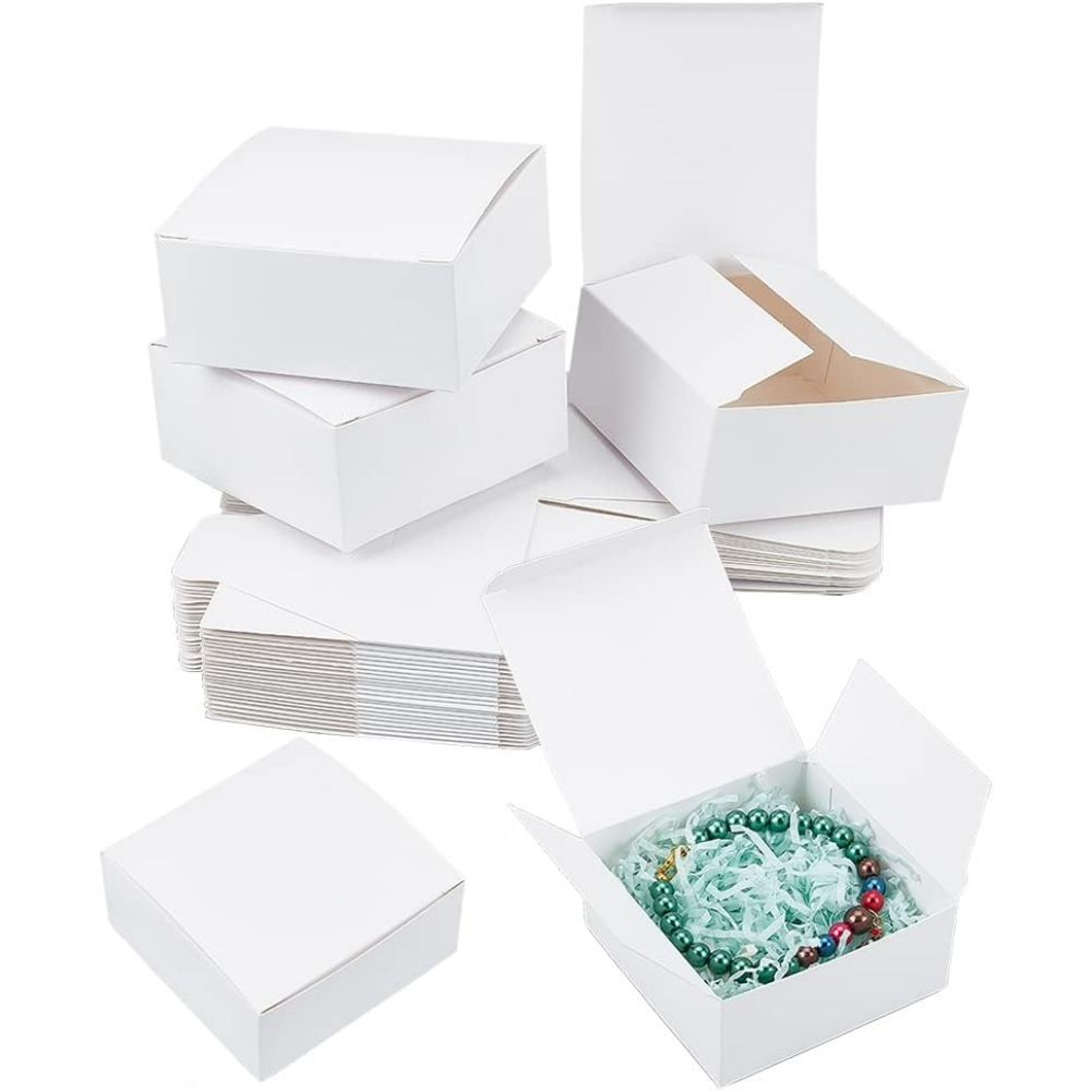 Boîte cadeau blanche du jour d - Kraft Paper Box avis et prix