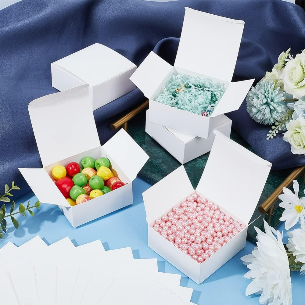 Boîte cadeau blanche du jour d - Kraft Paper Box avis et prix