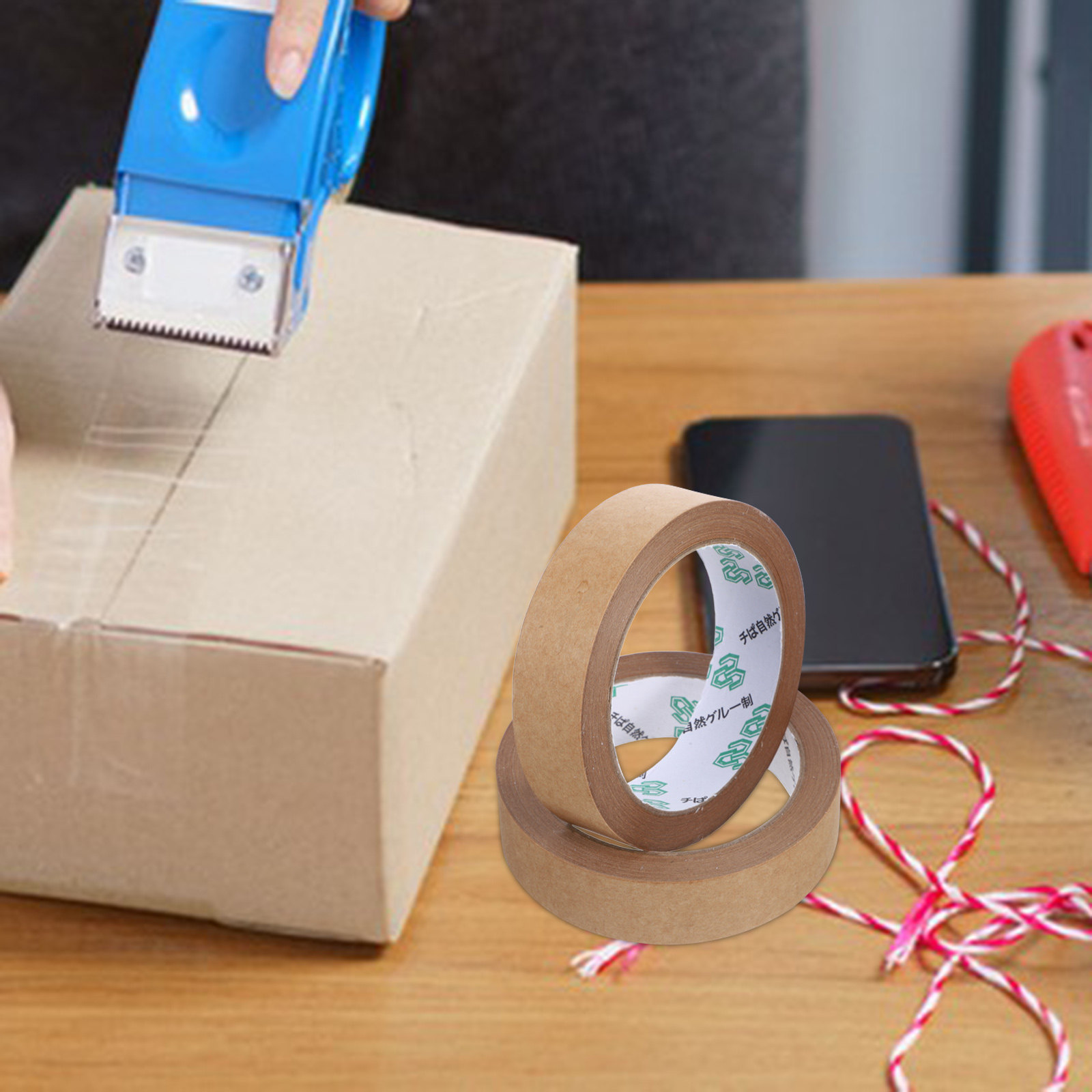 2 rouleaux de ruban adhésif en - Kraft Paper Box avis et prix